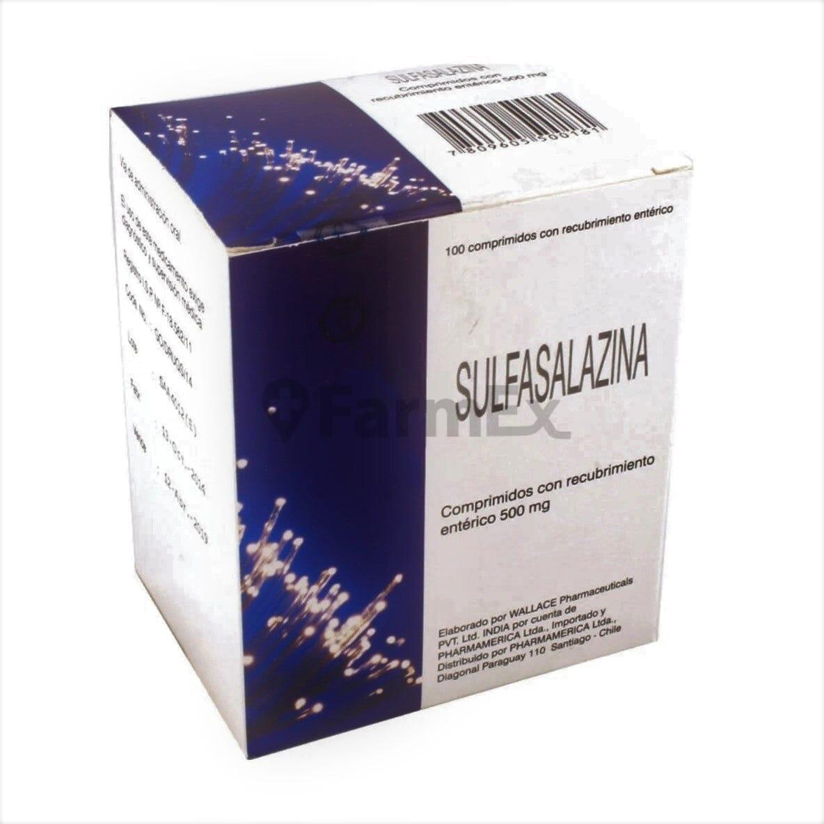 Sulfasalazina 500 mg x 100 comp "Ley Cenabast" Pharmamerica